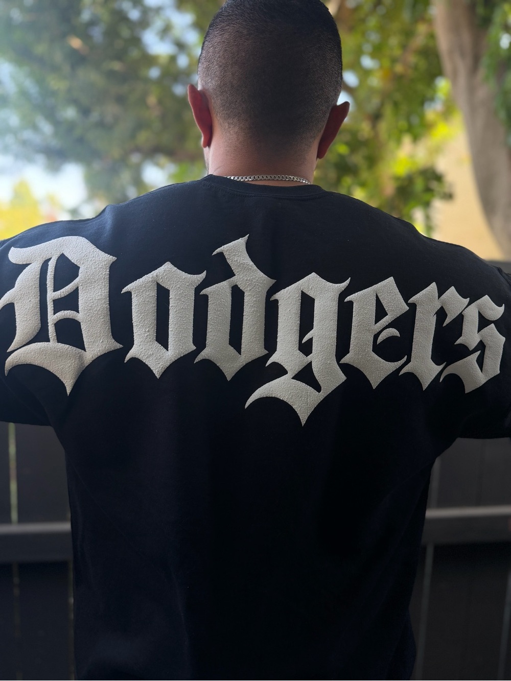 LA Dodger Puff Design Crewneck